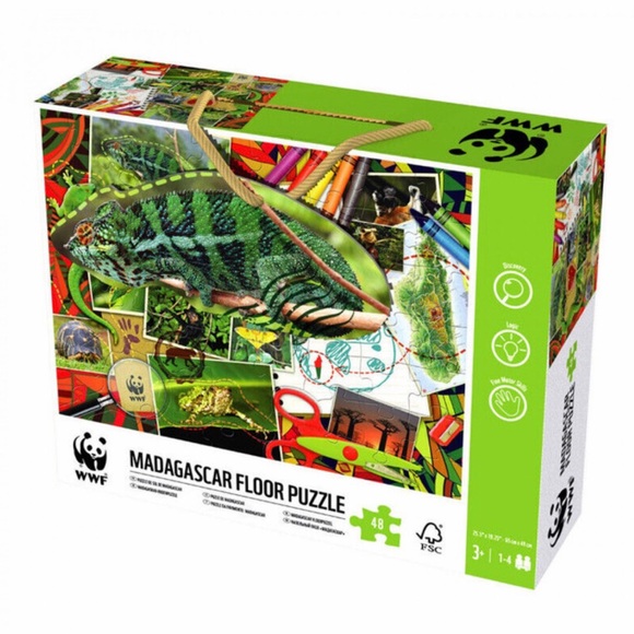 WWF Madagascar 48-pc Floor Puzzle (age 3+) - Picture 4 of 6